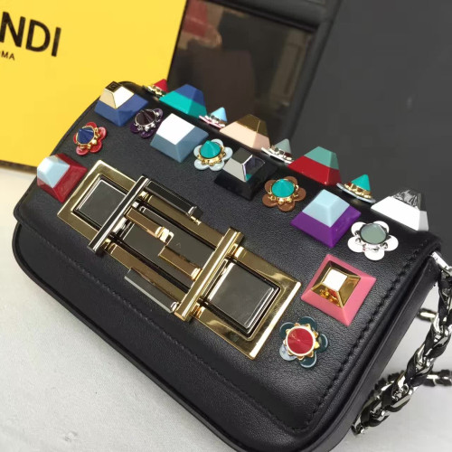 F**di-3baguette-replica-bag-black