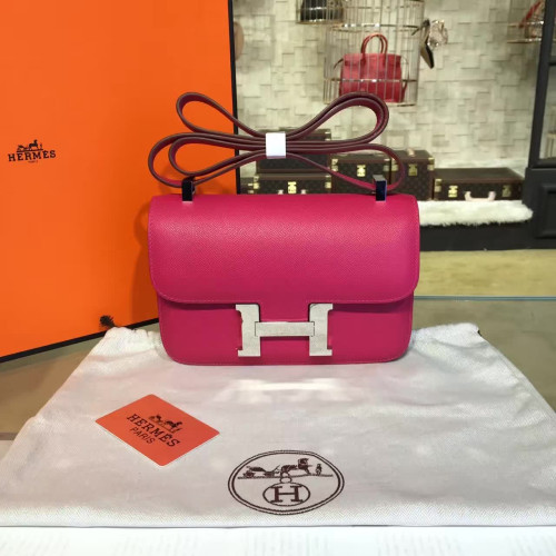 H**mes-constance-replica-bag-deeppink-3