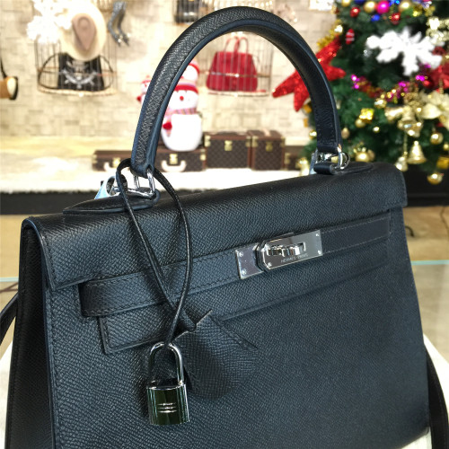 H**mes-kelly-replica-bag-black-5