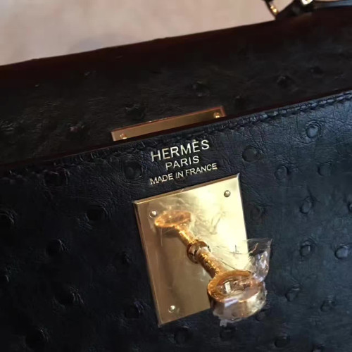 H**mes-kelly-replica-bag-black