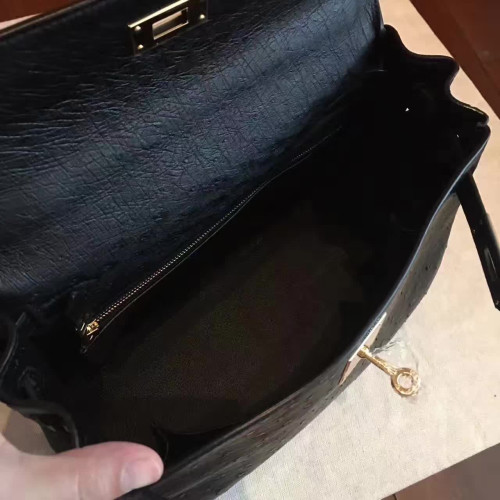 H**mes-kelly-replica-bag-black